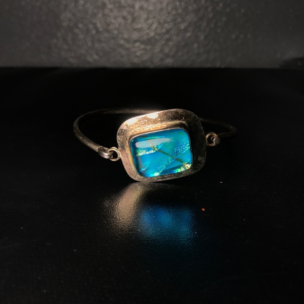 Blue Stained Glass Bracelet